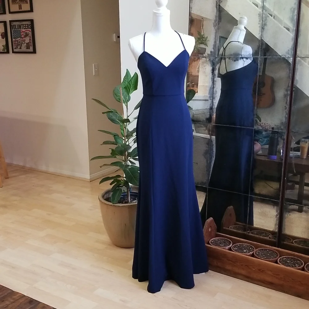 racerback bridesmaid dresses Kennedy Blue Jasmine